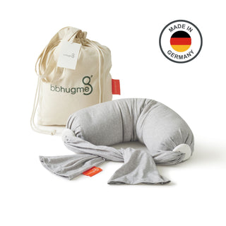 bbhugme Nursing Pillow Grey Melange Made in Germany